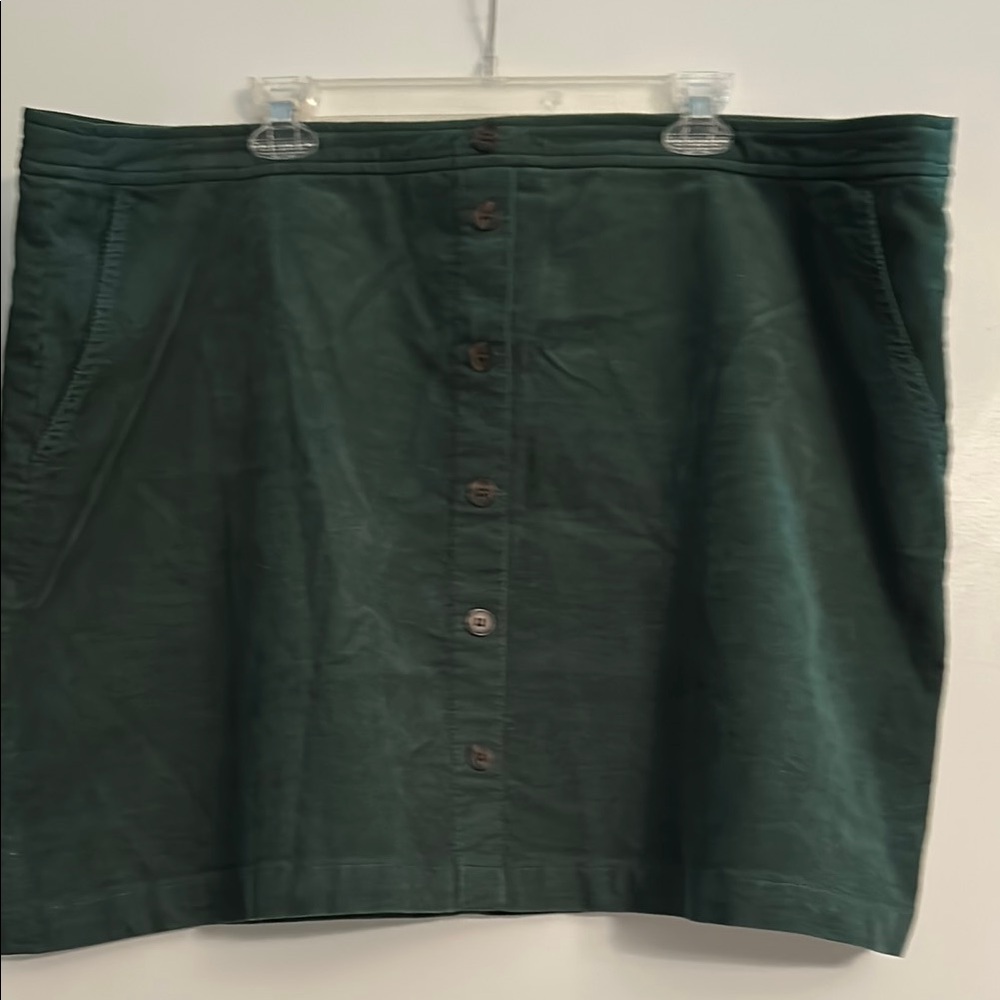 J. Crew Forest Green Mini Skirt